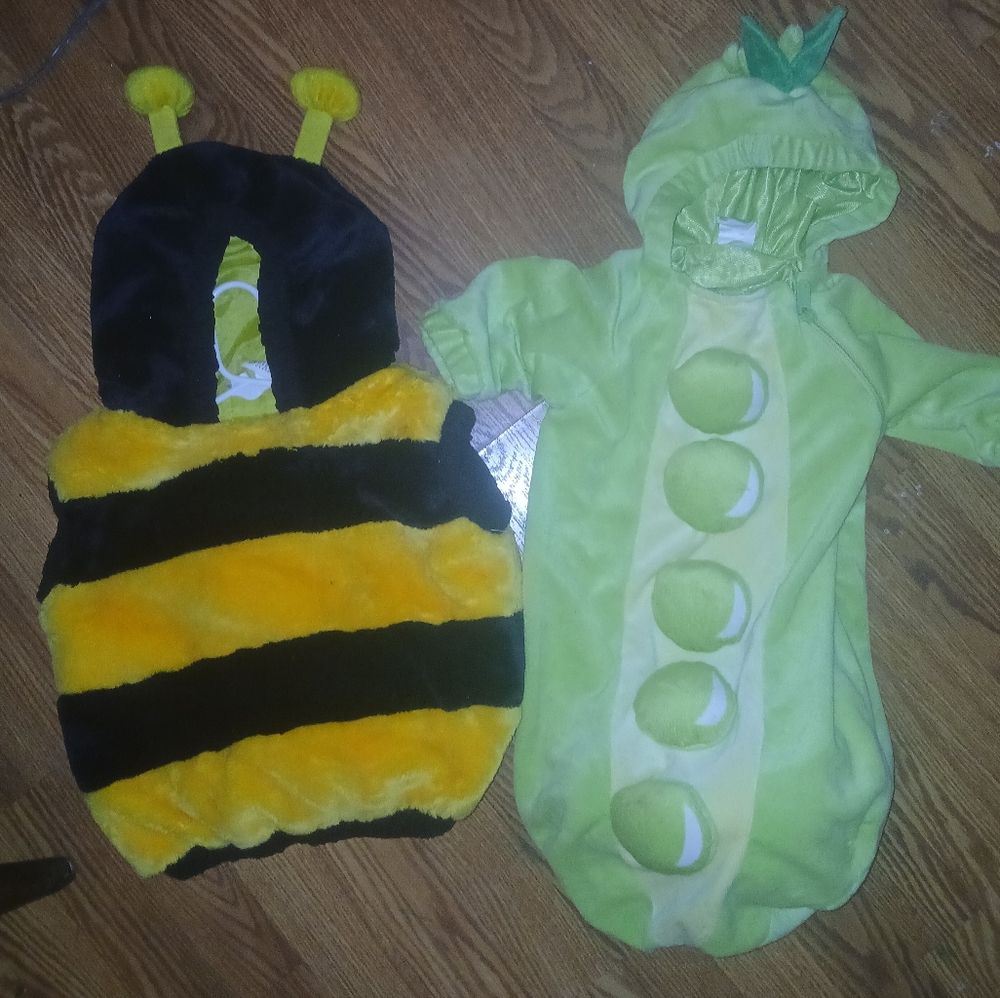 Adorable Bumblebee and Peapod Kids Costume Set